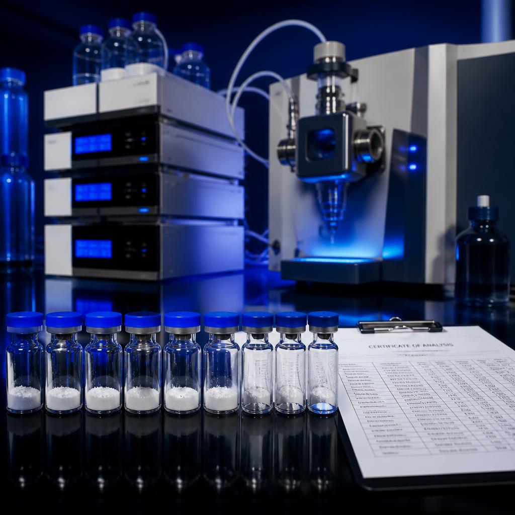 Atlas Peptides laboratory testing equipment